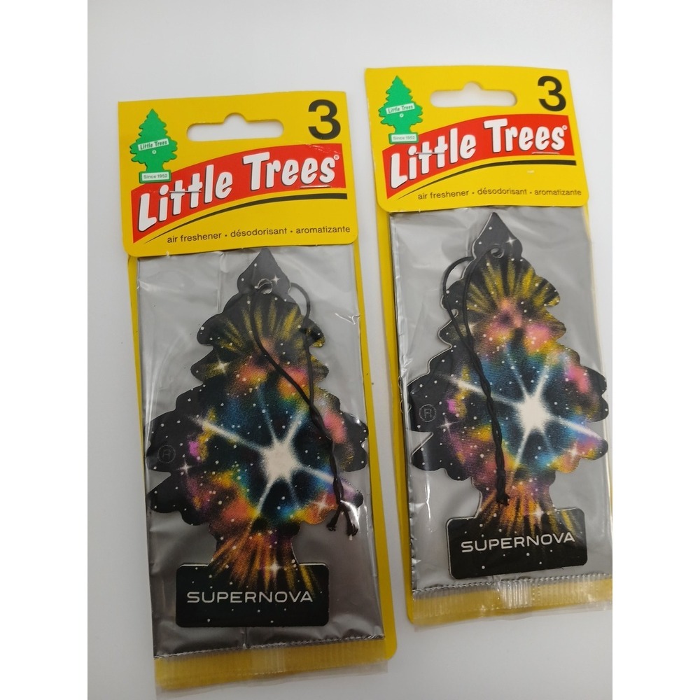 Little Trees Supernova Air Fresheners - 6 Long-Lasting Car & Home Scent